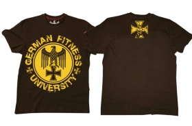 Premium Shirt - German Fitness University - Adler - braun Premium Shirt - German Fitness University - Adler - braun