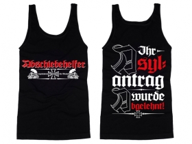 Muskelshirt/Tank Top - Abschiebehelfer - Asylantrag abgelehnt Muskelshirt/Tank Top - Abschiebehelfer - Asylantrag abgelehnt