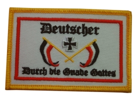 Aufnäher - Deutscher durch die Gnade Gottes Aufnäher - Deutscher durch die Gnade Gottes