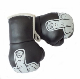 Mini Boxhandschuhe - Stinkefinger - schwarz Mini Boxhandschuhe - Stinkefinger - schwarz
