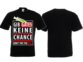 Frauen T-Shirt - Gib Gates keine Chance - schwarz Frauen T-Shirt - Gib Gates keine Chance - schwarz