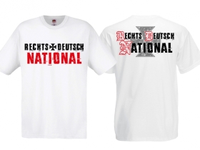 Frauen T-Shirt - Rechts - Deutsch - National - weiß Frauen T-Shirt - Rechts - Deutsch - National - weiß