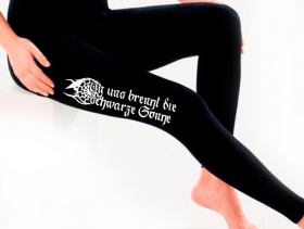 Frauen - Leggings - In uns brennt die Schwarze Sonne - schwarz/weiß Frauen - Leggings - In uns brennt die Schwarze Sonne - schwarz/weiß