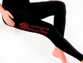 Frauen - Leggings - In uns brennt die Schwarze Sonne - schwarz/rot Frauen - Leggings - In uns brennt die Schwarze Sonne - schwarz/rot