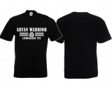 Frauen T-Shirt - Aryan Warrior - Lindisfarne 793 - Motiv 1 - Schwarz Frauen T-Shirt - Aryan Warrior - Lindisfarne 793 - Motiv 1 - Schwarz