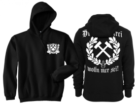 Frauen - Kapuzenpullover - Arzgebirg - Deitsch und Frei wolln mer sei! - Erzgebirge - Motiv 1 Frauen - Kapuzenpullover - Arzgebirg - Deitsch und Frei wolln mer sei! - Erzgebirge - Motiv 1