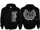 Kapuzenjacke - Aryan Warrior - Vegvisir - Motiv 2 Kapuzenjacke - Aryan Warrior - Vegvisir - Motiv 2