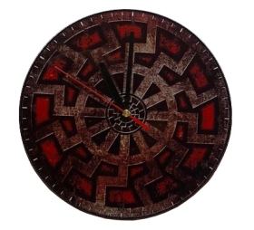 Wanduhr aus Glas - Schwarze Sonne - Neue Generation Wanduhr aus Glas - Schwarze Sonne - Neue Generation