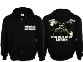 Kapuzenjacke - Niemals Aufgeben - Motiv 1 Kapuzenjacke - Niemals Aufgeben - Motiv 1