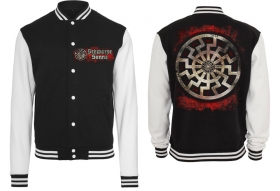 College Jacke - schwarz/weiß - Schwarze Sonne - Neue Generation College Jacke - schwarz/weiß - Schwarze Sonne - Neue Generation