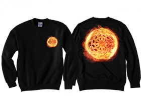 Pullover - Schwarze Sonne - brennend - Motiv 1 Pullover - Schwarze Sonne - brennend - Motiv 1