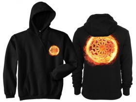 Kapuzenpullover - Schwarze Sonne - brennend - Motiv 1 Kapuzenpullover - Schwarze Sonne - brennend - Motiv 1