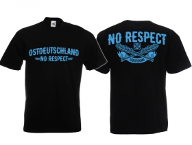 T-Hemd - Ostdeutschland - No Respect - schwarz/blau - Motiv 1 T-Hemd - Ostdeutschland - No Respect - schwarz/blau - Motiv 1