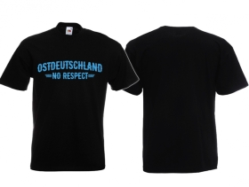 T-Hemd - Ostdeutschland - No Respect - schwarz/blau - Motiv 2 T-Hemd - Ostdeutschland - No Respect - schwarz/blau - Motiv 2