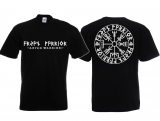 T-Hemd - Aryan Warrior - Vegvisir Runenschrift - schwarz/weiß T-Hemd - Aryan Warrior - Vegvisir Runenschrift - schwarz/weiß