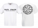 T-Hemd - Aryan Warrior - Vegvisir Runenschrift - weiß/schwarz T-Hemd - Aryan Warrior - Vegvisir Runenschrift - weiß/schwarz