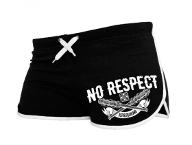 Frauen - Shorts Ostdeutschland - No Respect - schwarz/weiß - Motiv 2 Frauen - Shorts Ostdeutschland - No Respect - schwarz/weiß - Motiv 2