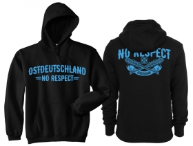 Frauen - Kapuzenpullover - Ostdeutschland - No Respect - schwarz/blau Frauen - Kapuzenpullover - Ostdeutschland - No Respect - schwarz/blau