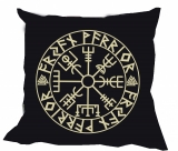 Kissen - Aryan Warrior - Vegvisir - schwarz/beige Kissen - Aryan Warrior - Vegvisir - schwarz/beige