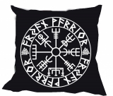 Kissen - Aryan Warrior - Vegvisir - schwarz/weiß Kissen - Aryan Warrior - Vegvisir - schwarz/weiß