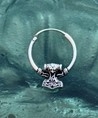 Creole - Wikinger Thors Hammer 925 Silber Creole - Wikinger Thors Hammer 925 Silber