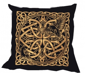 Kissen - Hugin & Munin - gold Kissen - Hugin & Munin - gold
