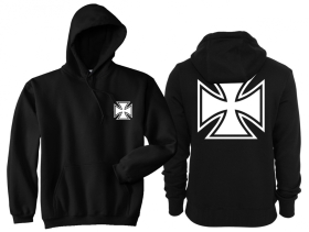 Frauen - Kapuzenpullover - Eisernes Kreuz - Brust - klein - Motiv 2 Frauen - Kapuzenpullover - Eisernes Kreuz - Brust - klein - Motiv 2