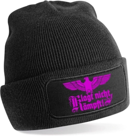 Mütze - BD - Reichsadler - Klagt nicht, kämpft - schwarz/pink Mütze - BD - Reichsadler - Klagt nicht, kämpft - schwarz/pink