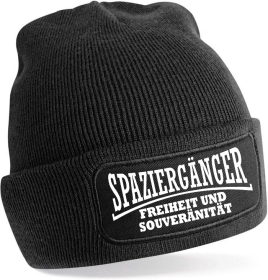 Mütze - BD - Spaziergänger - Freiheit und Souveränität - schwarz Mütze - BD - Spaziergänger - Freiheit und Souveränität - schwarz