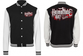College Jacke - schwarz/weiß - Heimatliebe statt New World Order College Jacke - schwarz/weiß - Heimatliebe statt New World Order