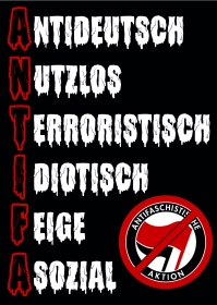 NUTZLOSE ANTIFA - Aufkleber Paket 10 Stück NUTZLOSE ANTIFA - Aufkleber Paket 10 Stück