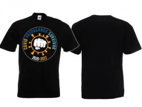 Frauen T-Shirt - Covid Propaganda Survivor 2020-2022 - schwarz Frauen T-Shirt - Covid Propaganda Survivor 2020-2022 - schwarz
