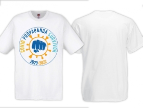 Frauen T-Shirt - Covid Propaganda Survivor 2020-2022 - weiß Frauen T-Shirt - Covid Propaganda Survivor 2020-2022 - weiß
