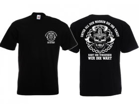 Frauen T-Shirt - Unter all den Masken die ihr tragt - habt ihr vergessen wer ihr wart Frauen T-Shirt - Unter all den Masken die ihr tragt - habt ihr vergessen wer ihr wart