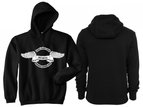 Kapuzenpullover - Sleipnir - Engel leben ewig - Rebellen sterben jung - schwarz Kapuzenpullover - Sleipnir - Engel leben ewig - Rebellen sterben jung - schwarz