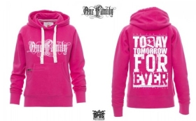 Frauen - Kapuzenpullover - One Family - fuchsia Frauen - Kapuzenpullover - One Family - fuchsia