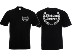 T-Hemd - Division Sachsen - klassisch - Motiv 1 - schwarz T-Hemd - Division Sachsen - klassisch - Motiv 1 - schwarz