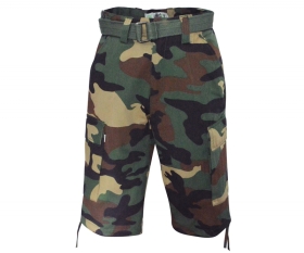 Short - Army Bermuda - mit Gürtel - woodland Short - Army Bermuda - mit Gürtel - woodland