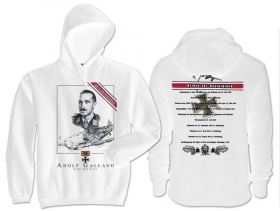 Frauen - Kapuzenpullover - Helden für Deutschland - Adolf Galland - weiß Frauen - Kapuzenpullover - Helden für Deutschland - Adolf Galland - weiß