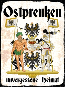 Blechschild - 30x40cm - Ostpreußen - Unvergessene Heimat Blechschild - 30x40cm - Ostpreußen - Unvergessene Heimat