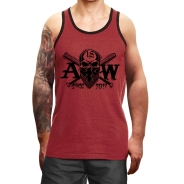Muskelshirt/Tank Top - Used Look - Aryan Warrior - Motiv 2 - heather rot +++RAUSVERKAUF+++ Muskelshirt/Tank Top - Used Look - Aryan Warrior - Motiv 2 - heather rot +++RAUSVERKAUF+++