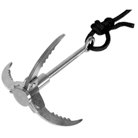 Wurfanker - aus Metall - klappbar - mit Seil Wurfanker - aus Metall - klappbar - mit Seil