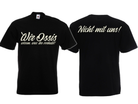 T-Hemd - Wir Ossis wissen was ihr vorhabt - schwarz T-Hemd - Wir Ossis wissen was ihr vorhabt - schwarz