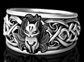 Ring - keltische Katze Ring - keltische Katze