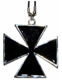 Halskette - Eisernes Kreuz - riesig - schwarz Halskette - Eisernes Kreuz - riesig - schwarz