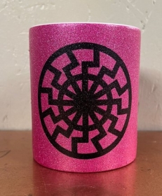 Glitzer Tasse - purple - Schwarze Sonne Glitzer Tasse - purple - Schwarze Sonne