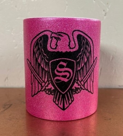 Glitzer Tasse - purple - Adler - S. Glitzer Tasse - purple - Adler - S.
