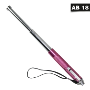 Mini Teleskop Abwehrstock - 13 Zoll - Mit Clip + Handschlaufe - pink KH Mini Teleskop Abwehrstock - 13 Zoll - Mit Clip + Handschlaufe - pink KH