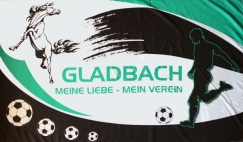 Fahne - Gladbach - Meine Liebe Mein Verein Fahne - Gladbach - Meine Liebe Mein Verein