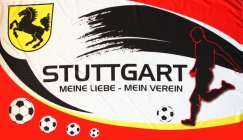Fahne - Stuttgart - Meine Liebe Mein Verein Fahne - Stuttgart - Meine Liebe Mein Verein